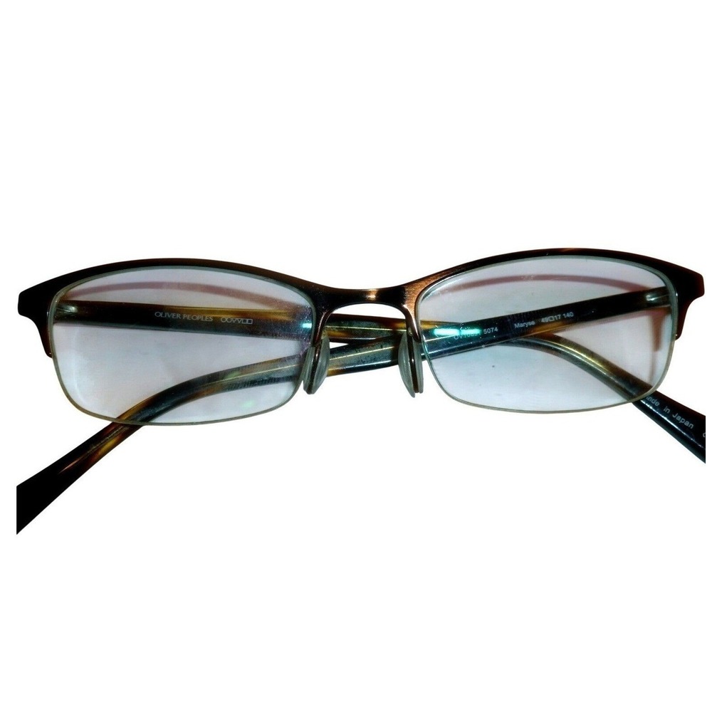 Oliver Peoples Maryse OV1089T 5074 Titanium Tortoise Eyeglasses Frames 49-17-140